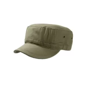 Image of Atlantis Chino Cotton Urban Military Cap (XL) (Olive)