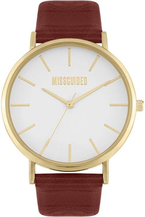 image of Missguided White And Red Watch - MG035P - multicoloured