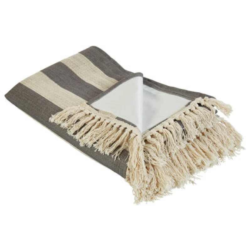 Image of Beliani Picnic Blanket Mouza 200 X 200 Cm Beige