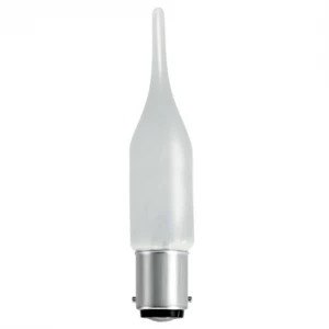 image of Bell 15W Small Bayonet Cap Satin Chandelier Bulb