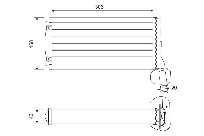 Image of Heater matrix VALEO 811519