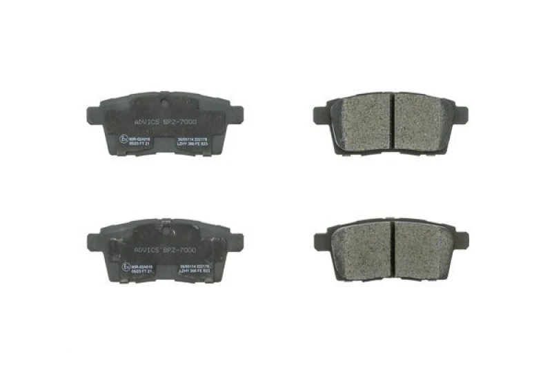 Image of AISIN Brake pad set AISIN BPZ-7000