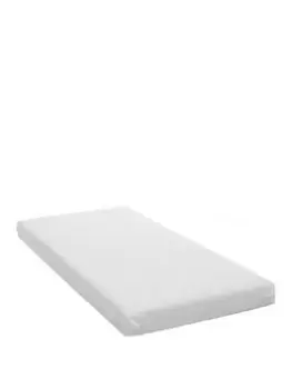 image of Obaby Fibre Mattress 100 x 50cm, White/Grey