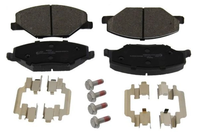 Image of MAPCO 6098 Brake pad set Front Axle, excl. wear warning contact, with accessories, with brake caliper screws Brake Pad Set,disc brake (402)