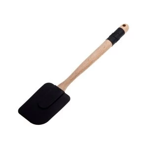 image of Denby Jet Medium Spatula Silicon Head and Denby Wooden Handle