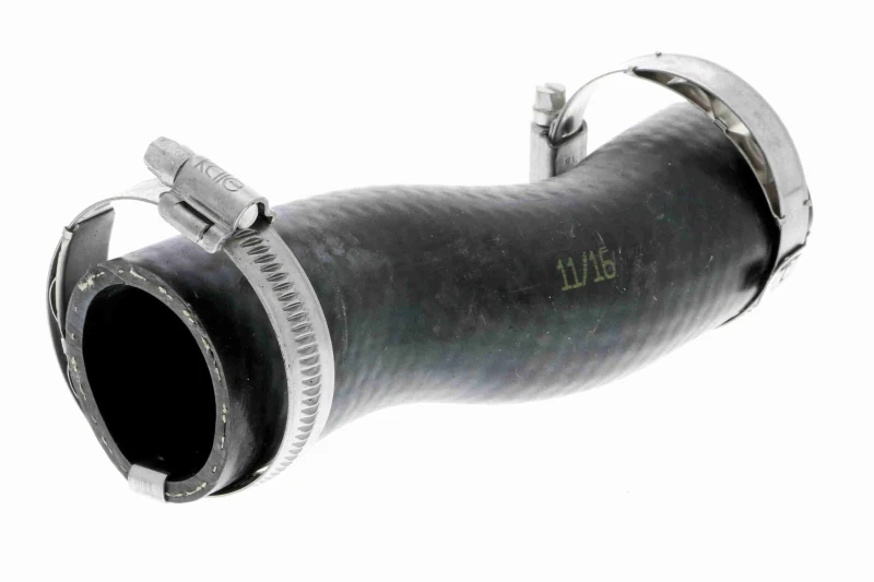 Image of VAICO V10-3790 Turbocharger Hose Rubber with fabric lining, Q+, original equipment manufacturer quality Rubber with fabric lining Charger Intake Hose