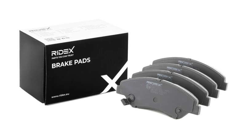 Image of RIDEX 402B0519 Brake pad set Front Axle, with acoustic wear warning Brake Pad Set,disc brake (402)