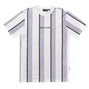 image of Nicce Stripe T Shirt - White