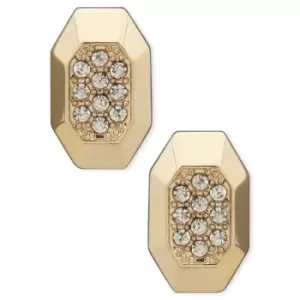 Image of Ladies DKNY Gold Plated Stainless Steel Pave