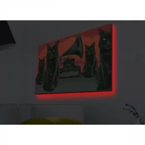 Image of 4570MDACT-008 Multicolor Decorative LED Lighted Canvas Painting