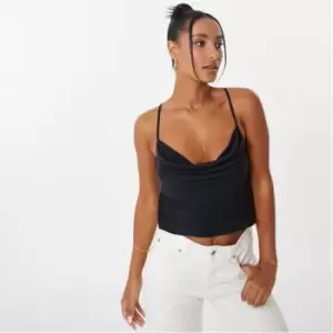 Jack Wills Satin Cami Top - Black