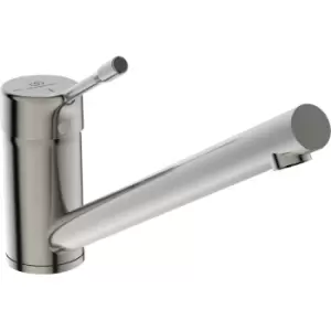 Image of Ideal Standard Ceralook Mono Mixer Kitchen Tap Storm in Silver Brass