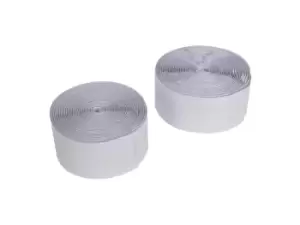 Image of Fixman 316144 Hook & Loop Reels White Self-Adhesive 2pce 50mm x 5m