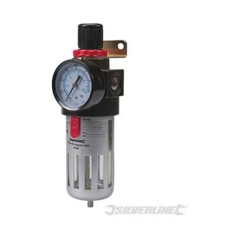 image of Air Line Filter Regulator 150ml 427596 - Silverline