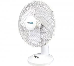 Image of LLOYTRON StayCool F1011WH 12" Desk Fan - White