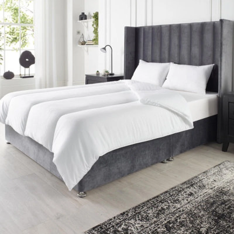Image of OHS OHS Anti Allergy 10.5 TOG Duvet Quilt Soft Filled Bedding in White Size: Double White Double Unisex 5018626042804
