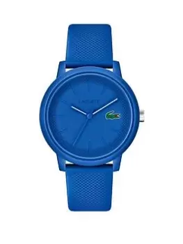 Image of Lacoste Mens 12:12 Blue Silicone Strap Watch, Blue, Men