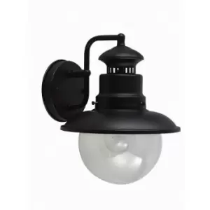 image of Loops - Outdoor IP44 Wall Light Sconce Black LED E27 60W Bulb Outside External d01131