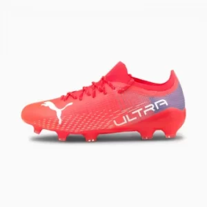 Image of PUMA Ultra 2.3 FG/AG Mens Football Boots, Sunblaze/White/Bluemazing Size 10 Shoes