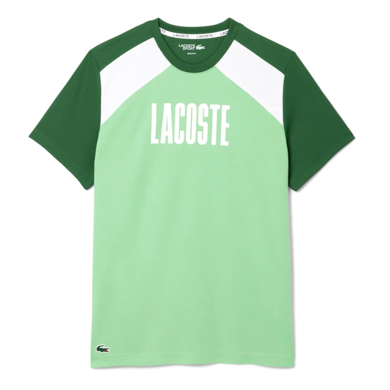 Image of Lacoste Colour Block T-Shirt Green male S