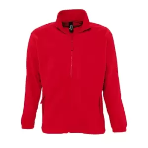 Image of SOLS Mens North Full Zip Outdoor Fleece Jacket (3XL) (Red)