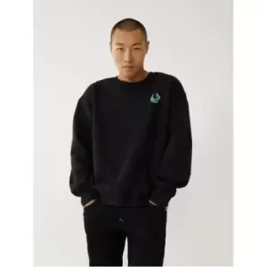Image of TRUE RELIGION Buddha Sweatshirt - Black