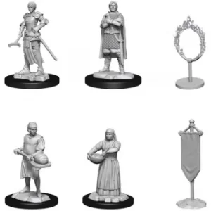 Image of WizKids Deep Cuts Unpainted Miniatures (W12) Towns People- Castle II