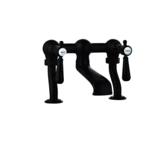 Image of Black Bath Mixer Tap - Helston