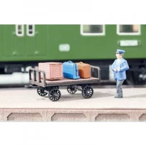 image of NOCH Laser-Cut minis 14311 H0 Laser-Cut minis luggage wagon Laser-cut assembly kit