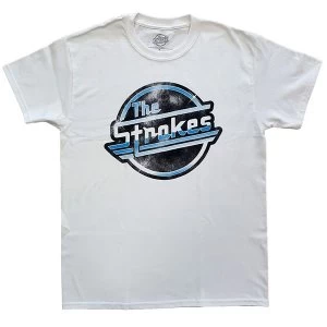 Image of The Strokes - Distressed OG Magna Unisex XX-Large T-Shirt - White