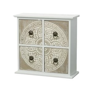 Image of White & Lime Patterned Drawers By Heaven Sends