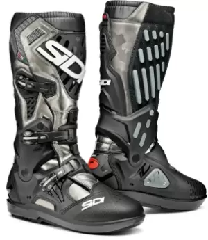 Image of Sidi Atojo SRS Camo Motocross Boots Black Silver