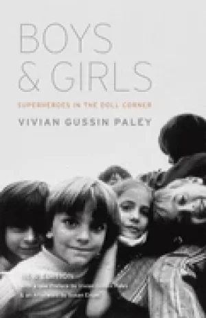 Image of boys and girls superheroes in the doll corner