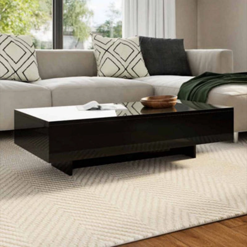 Image of Vidaxl Coffee Table High Gloss Black Coffee Tables