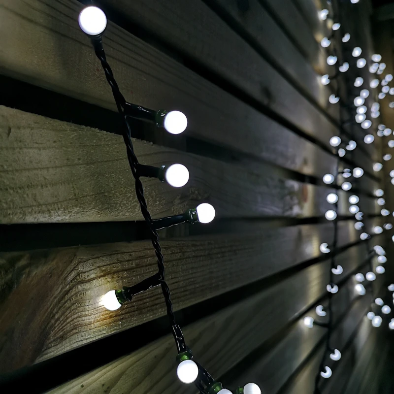 Image of 7.5m Frosted Berry Christmas Lights with 300 LEDs in White