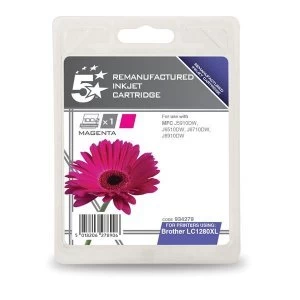 image of 5 Star Office Brother LC1280XL Magenta Inkjet Cartridge