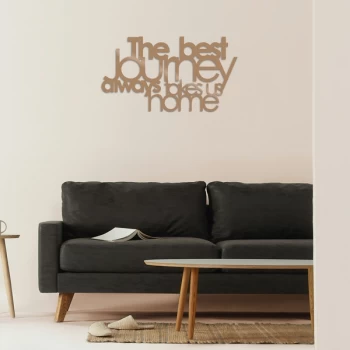 Image of The Best Lourney Always - Copper Copper Decorative Metal Wall Accessory