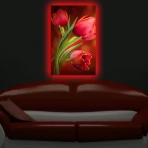 Image of 4570DACT-28 Multicolor Decorative LED Lighted Canvas Painting