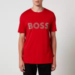 Image of BOSS Orange Teerete Cotton-Jersey T-Shirt - M
