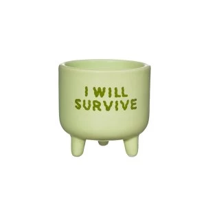 Image of Sass & Belle I Will Survive Mini Planter