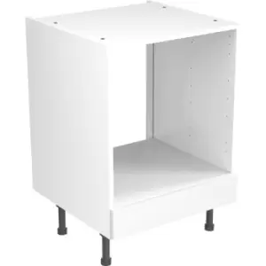 Image of Kitchen Kit Flatpack J-Pull Kitchen Cabinet Base Oven Unit Super Gloss 600mm in Light Grey MFC