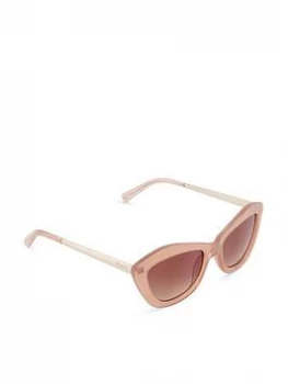 image of Dune London Gallena Cat Eye Sunglasses - Nude