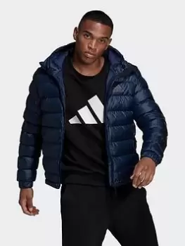 Image of adidas 3-stripes Sdp Badge Of Sport Jacket, Dark Blue Size M Men