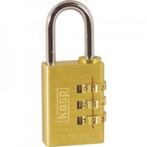 image of Kasp K11030D Padlock 32mm Gold yellow Combination