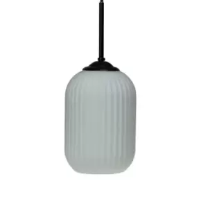 image of Riflet Dome Pendant Ceiling Light Opal 14cm