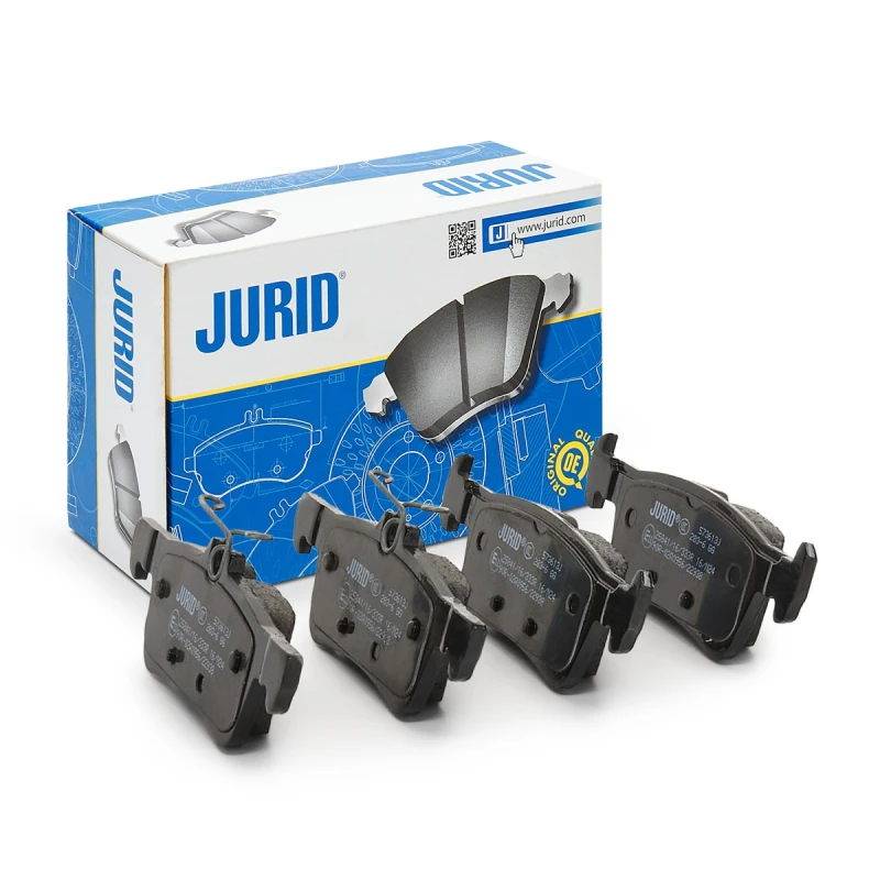 Image of JURID 573613J Brake pad set not prepared for wear warning indicator Brake Pad Set,disc brake (402)