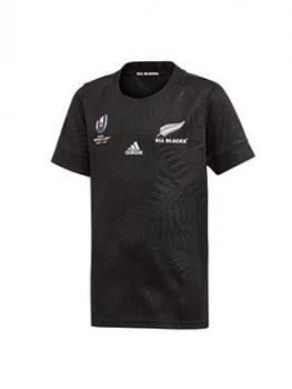 Image of Adidas Youth All Blacks Rugby World Cup Home Jersey, Black, Size XL, Men