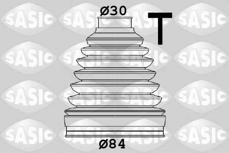 Image of CV boot kit, drive shaft SASIC 1906157