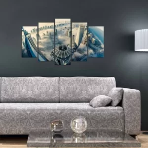 Image of 5MX-84 Multicolor Decorative MDF Painting (5 Pieces)