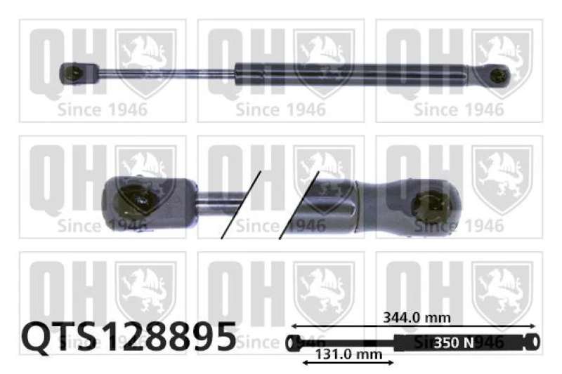 Image of QUINTON HAZELL Tailgate strut QUINTON HAZELL QTS128895